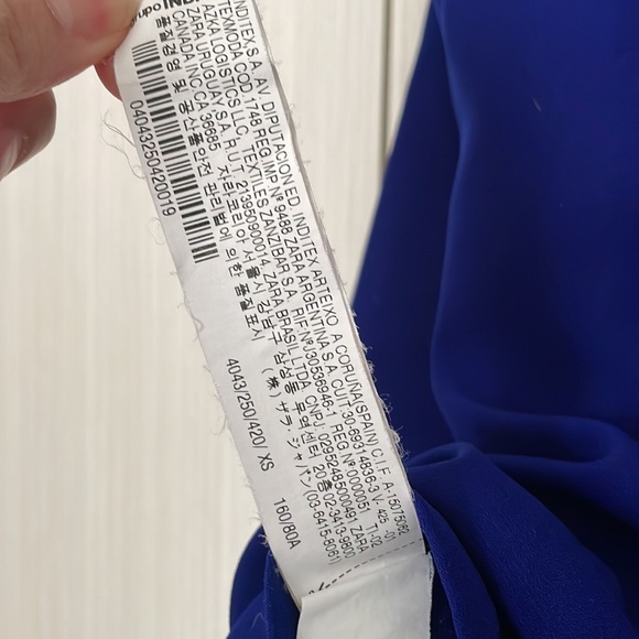 Zara Royal Blue Top XS - Picture 6 of 11